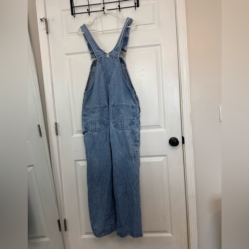 Key Casual Light Blue Denim Overalls Size: W38 L30 - Picture 2 of 4